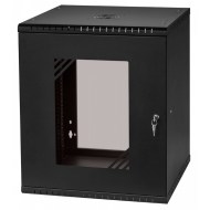 CM19-12U-450B 19 inç 12U 450mm Siyah duvar tipi kabinet ön görünüş