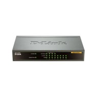 D-Link DES-1008PA PoE güçlü yönetilmeyen hızlı ethernet anahtarı siyah