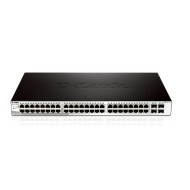 D-Link DGS-1210-52 yönetilen L2 gigabit ethernet anahtarı siyah 1U