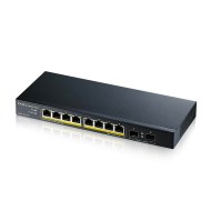 GS1100-10HP yönetilmeyen 8 port gigabit PoE+ switch
