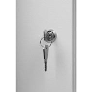 CM19-9U-450G 9U 450mm Gri duvar tipi kabinetinin arka panel ve montaj detayları
