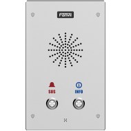 i16S-02P dış mekan SIP interkom çift buton IP65 koruma