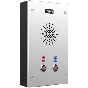 I16S-02P Interphone Sip Extérieur Avec Double Bouton Et Protection Ip65