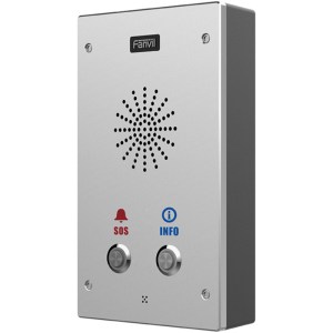 I16S-02P Interphone Sip Extérieur Avec Double Bouton Et Protection Ip65