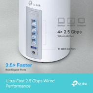 BE65 Mesh Wi-Fi 7 Erişim Noktası 2,5 Gbps Bağlantı Hızıyla