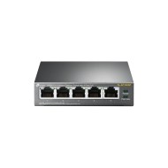 TL-SF1005P 5 Port 10/100Mbps Masaüstü Switch 4 Port PoE+