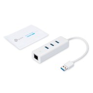 UE330 USB 3.0 hub 3 port ve Gigabit Ethernet erişim noktası