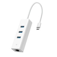 UE330C USB Tip-C hub 3 port ve Gigabit Ethernet adaptörü