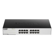 D-Link GO-SW-16G/E yönetilmeyen L2 gigabit ethernet anahtarı siyah 1U