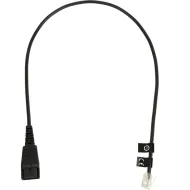 8800-00-01 Jabra Qd'den RJ10'a 0,5m Siyah Adaptör Kablosu