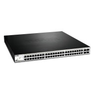 D-Link DGS-1210-52MP PoE destekli yönetilen L2 gigabit anahtarı siyah