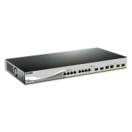 D-Link DXS-1210-12TC yönetilen L2 10 gigabit ethernet anahtarı siyah