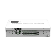 Mikrotik CRS210-8G-2S+IN portlar ve arka panel detay