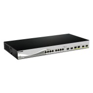 D-Link DXS-1210-12SC yönetilen L2 1U ağ anahtarı siyah gümüş