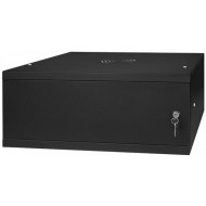 CM19-4UPM-350B 19 inç 4U 350mm siyah duvar kabineti açık kapı iç yapısı