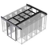 Eaton RAACDAS421212B 42U çift kapılı raf dolabı