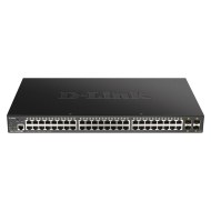 D-Link DGS-1250-52XMP L3 Gigabit yönetilen anahtarı siyah PoE