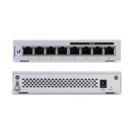 US-8 switch 60W PoE bağlantı portları yan açı görüntü