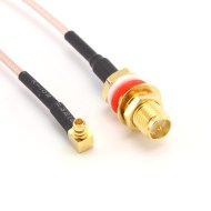 Pigtail MMCX Erkek RP-SMA Dişi 25cm konnektör, SKU WF-MM-RSF-25