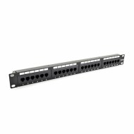 PB-24-5 Cat5e UTP 24 port RJ45 yama paneli ön panel