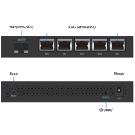 Ubiquiti EdgeRouter X SFP ER-X-SFP porta ve arka panel