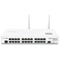 Mikrotik CRS125-24G-1S-2HND-IN 24 port switch ön panel