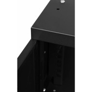 CM19-4UPM-350B 19 inç 4U 350mm siyah duvar dolabı yan görünüm