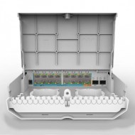 Mikrotik netPower 15FR switch açılı görünüm CRS318-1Fi-15Fr-2S-OUT