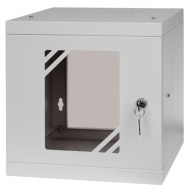 Duvar tipi kabinet 10 inç 6U 300mm gri CM10-6U-300G ön
