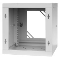 Duvar kabineti CM10-6U-300G gri metal açık kapı