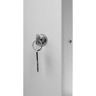 10 inç 6U 300mm gri kabinet CM10-6U-300G yan görünüş