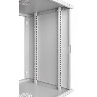 CM19-12U-450G 19 inç 12U gri duvar kabineti ambalaj ve kurulum görseli