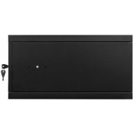 CM19-4U-450B 19 inç 4U 450mm siyah duvar kabinetinin yan görünüm
