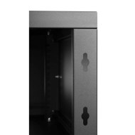 CM19-4U-450B 19 inç 4U 450mm siyah duvar kabinetinin arka panel detayı