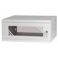 CM19-4U-450G 19 inç 4U 450mm gri duvar tipi kabinet ön görünüm