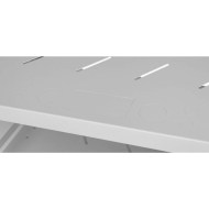 CM19-4U-450G 19 inç 4U 450mm gri duvar kabinetinin yan görünüm detayı