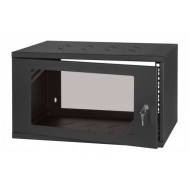 CM19-6U-450B 19 inç 6U 450mm siyah kabinet yan görünüşü