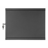CM19-6U-450B 19 inç 6U 450mm siyah kabinet montaj gösterimi