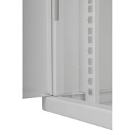 CM19-6U-450G duvar kabineti 19 inç 6U 450mm gri açık kapı detayı