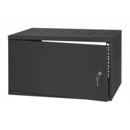 CM19-6UPM-450B 19 inç 6U 450mm siyah duvar kabineti açık kapı iç raf sistemi