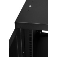 CM19-9U-450B 9U siyah duvar dolabı iç bölümleri ve ray sistemi