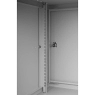 CM19-9UPM-450G gri metal duvar dolabı iç ray sistemi
