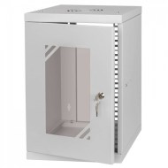 CM10-9U-300G cam kapılı gri kabinet ön panel görüntüsü