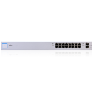 Unifi Switch US-16-150W ethernet portları ve panel detayı