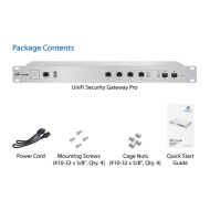 Ubiquiti USG-PRO-4 bağlantı portları ve arka panel detayı